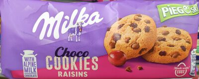 Choco Cookie Raisins Pieguski Milka