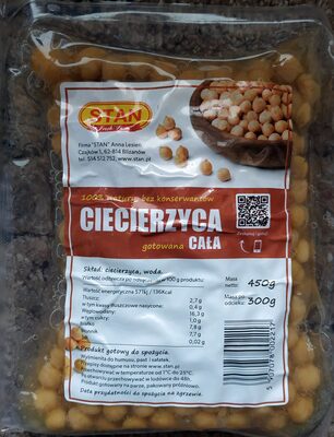 Ciecierzyca gotowana cała STAN