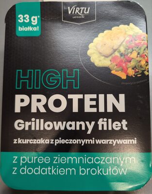 High Protein Grillowany filet z kurczaka z pieczonymi warzywami Virtu
