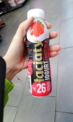 Jogurt Protein+ pitny truskawkowy łaciaty