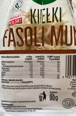 Kiełki fasoli mung Vital Fresh