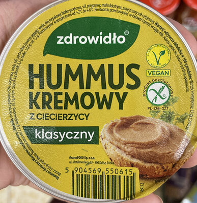 Hummus kremowy z ciecierzycy klasyczny zdrowidło