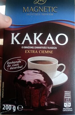 Kakao o obniżonej zawartości tłuszczu ekstra ciemne Magnetic