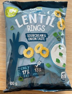 Lentil Rings sourcream & onion taste oho!
