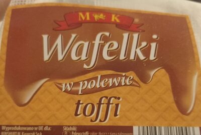 Wafelki w polewie toffi MK