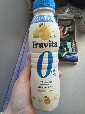 Jogurt pitny gruszkowy, 0% tłuszczu Fruvita