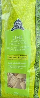 Lime flavoured tortilla chips Farm Boy