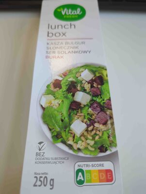 Lunch box: kasza bulgur, słonecznik, ser solankowy, burak Vital Fresh