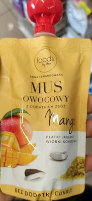 Mus owocowy z dodatkiem zbóż - mango foods by Ann