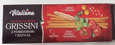 Grissini paluszki chlebowe z pomidorami i bazylia Vitaliana