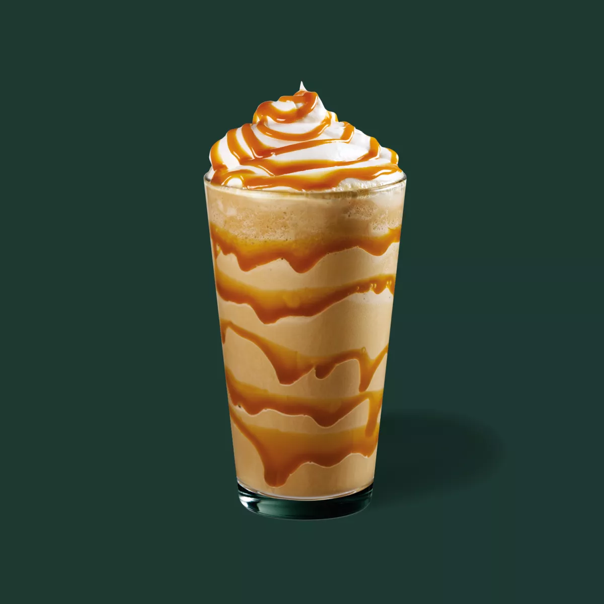 Caramel Frappuccino® - z napojem migdałowym Tall