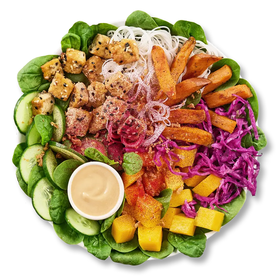 Sałatka Tofu Mango (powiększona porcja)