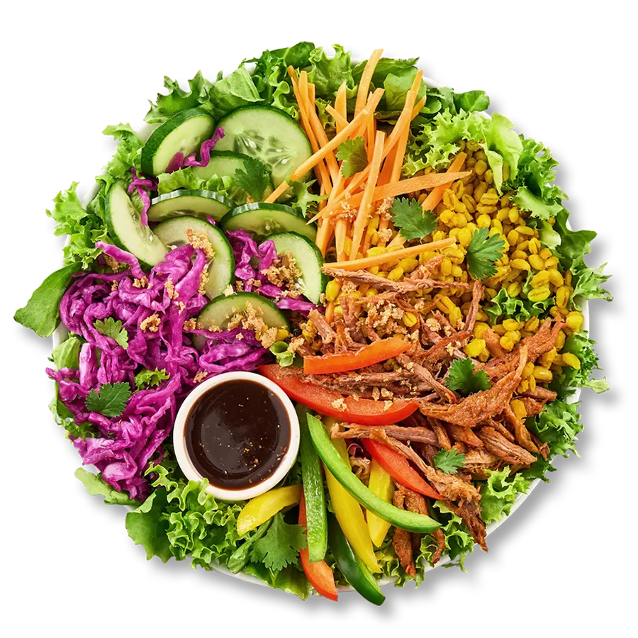 Sałatka Wołowina Teriyaki (powiększona porcja)