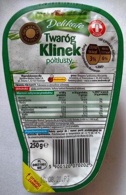 Twaróg Klinek Półtłusty 