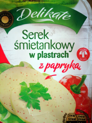 Serek Śmietankowy W Plastrach Z Papryką - Delikate
